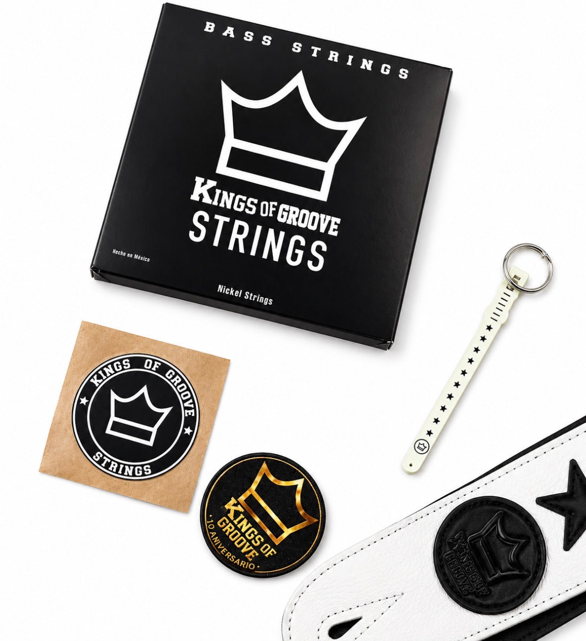 Correa Kings Of Groove + Juego de cuerdas. Oferta especial por tiempo limitado. 🔥 Hasta agotar existencias.