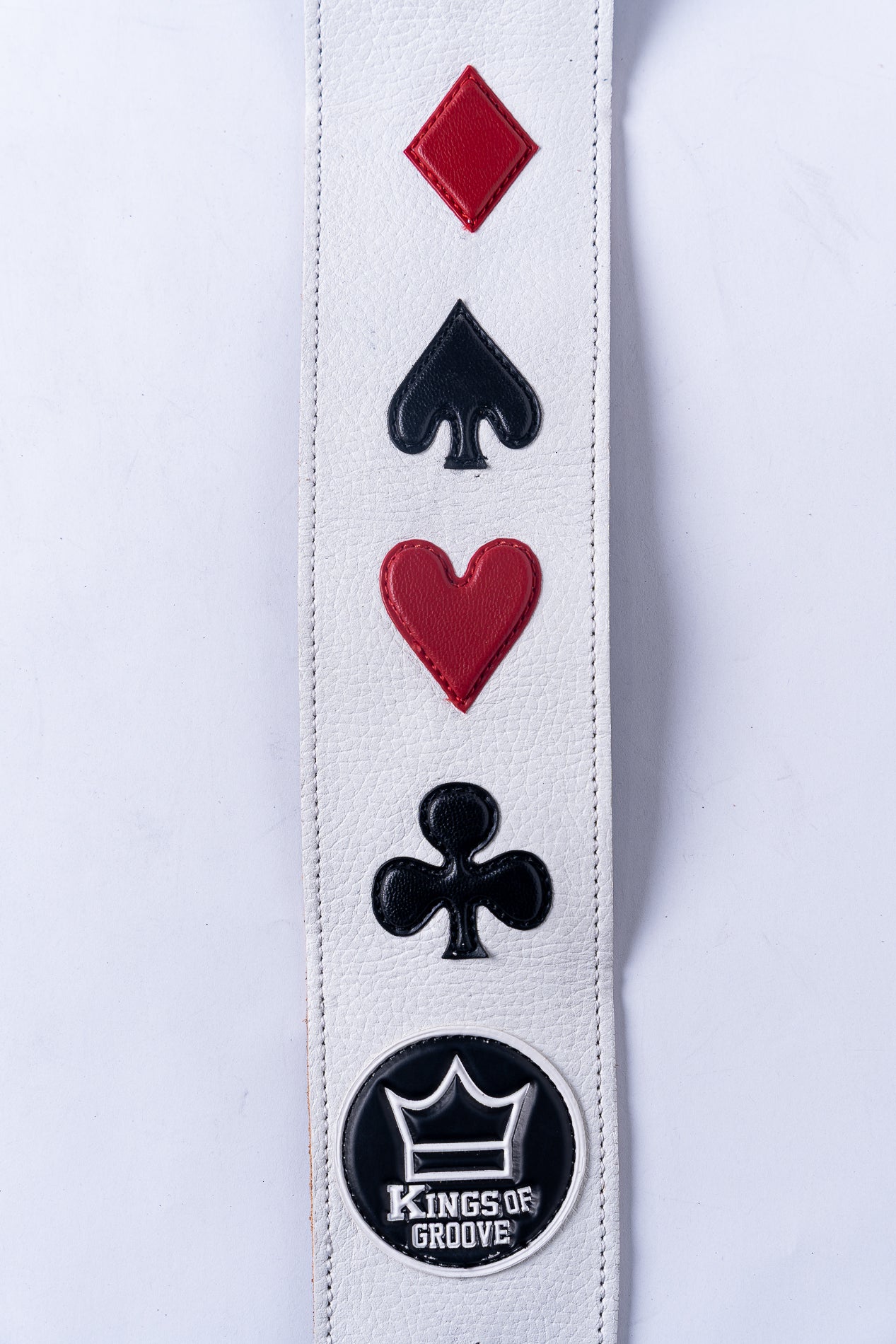 Strap naipes piel blanca