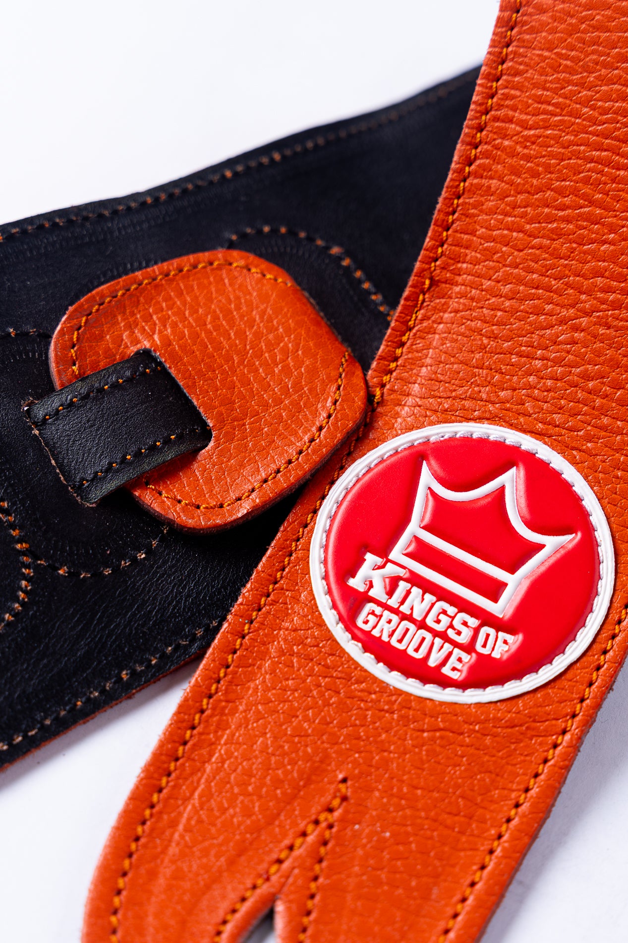 Strap Clasico Naranja Logo Rojo
